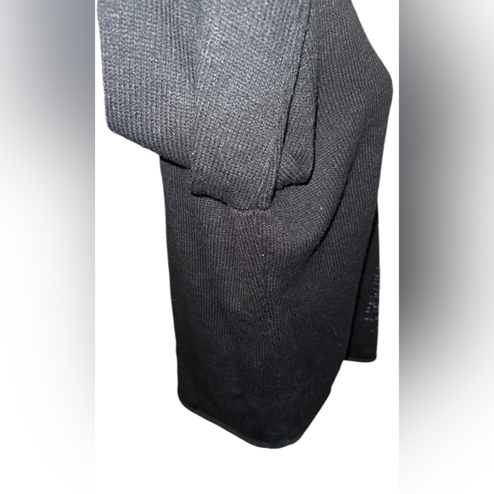 Black V-Neck Sweater with Winter Tree Design - Picture 8 of 13